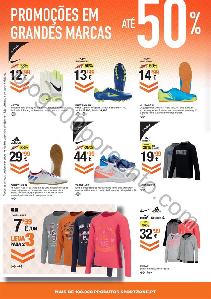 Antevisão Folheto SPORT ZONE Promoções de 28 se