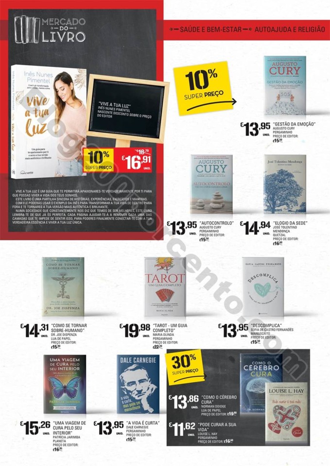 Antevisão Folheto CONTINENTE Feira do livro promo