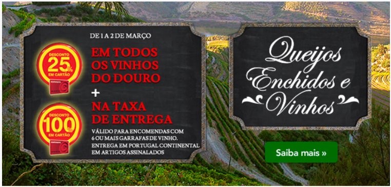 25% de desconto | CONTINENTE | dias 1 e 2 março