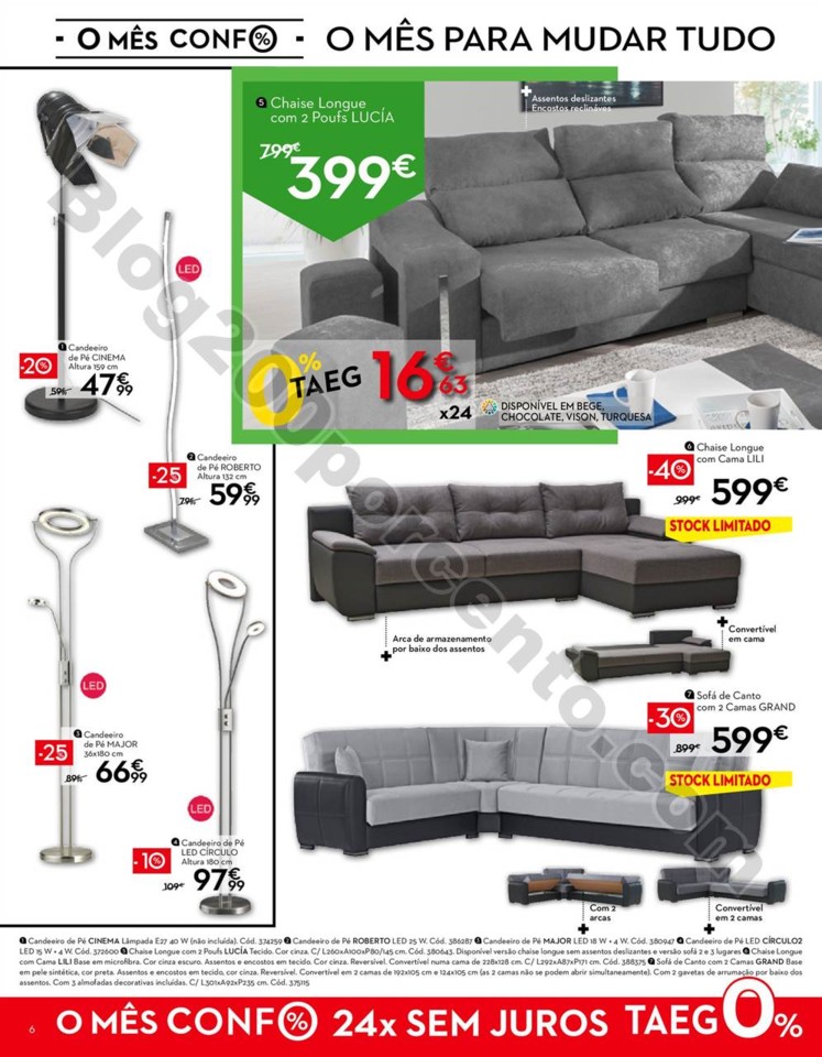 Antevisão Folheto CONFORAMA Promoções de 28 ago