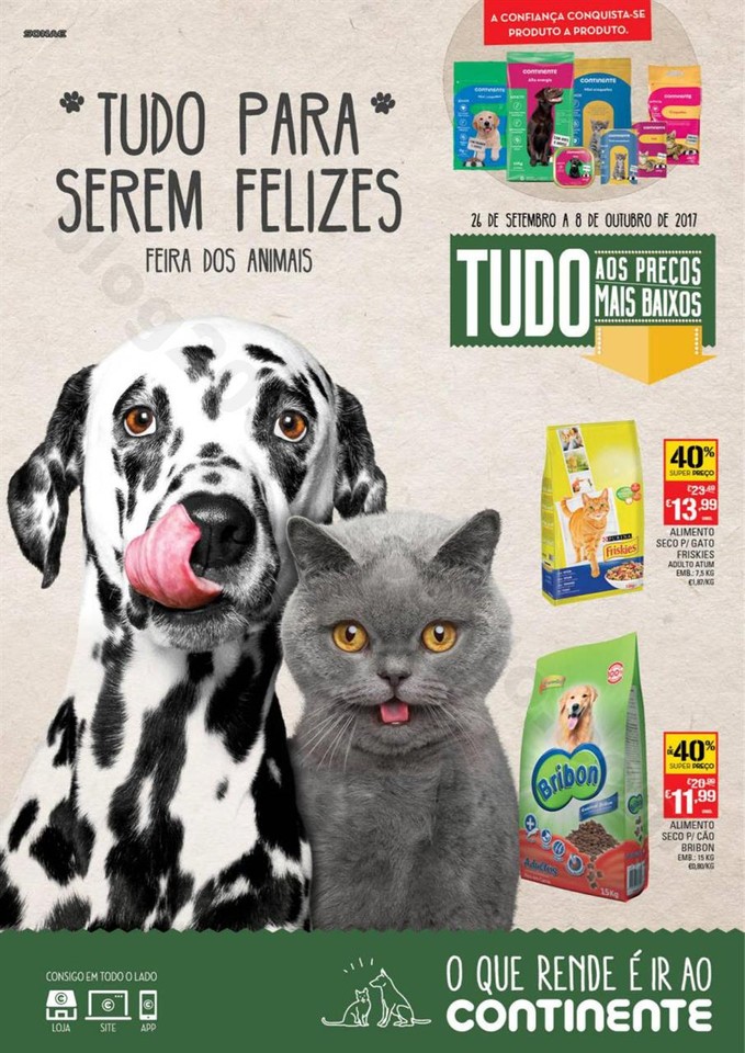 Antevisão Folheto CONTINENTE Feira animal de 26 s