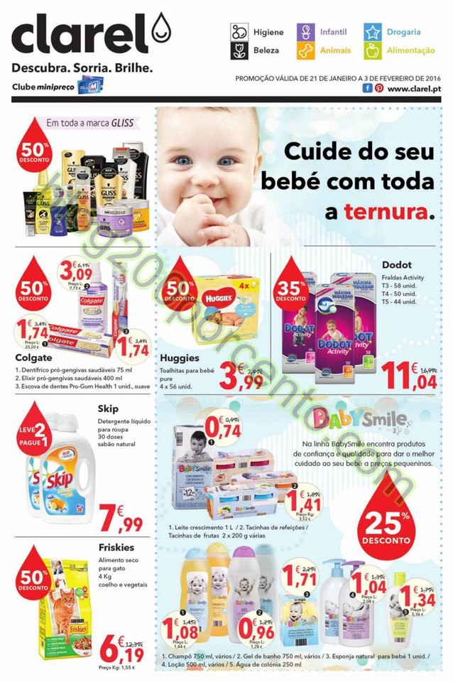 Antevisão Folheto CLAREL Promoções de 21 janeir