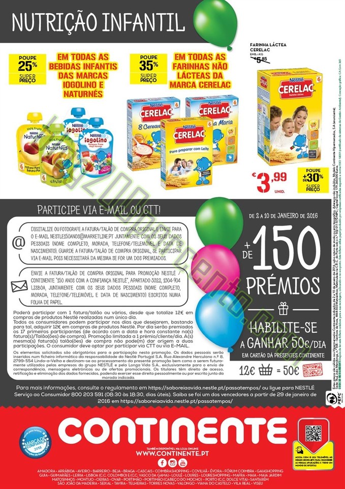 Antevisão Folheto CONTINENTE Nestlé Promoções 