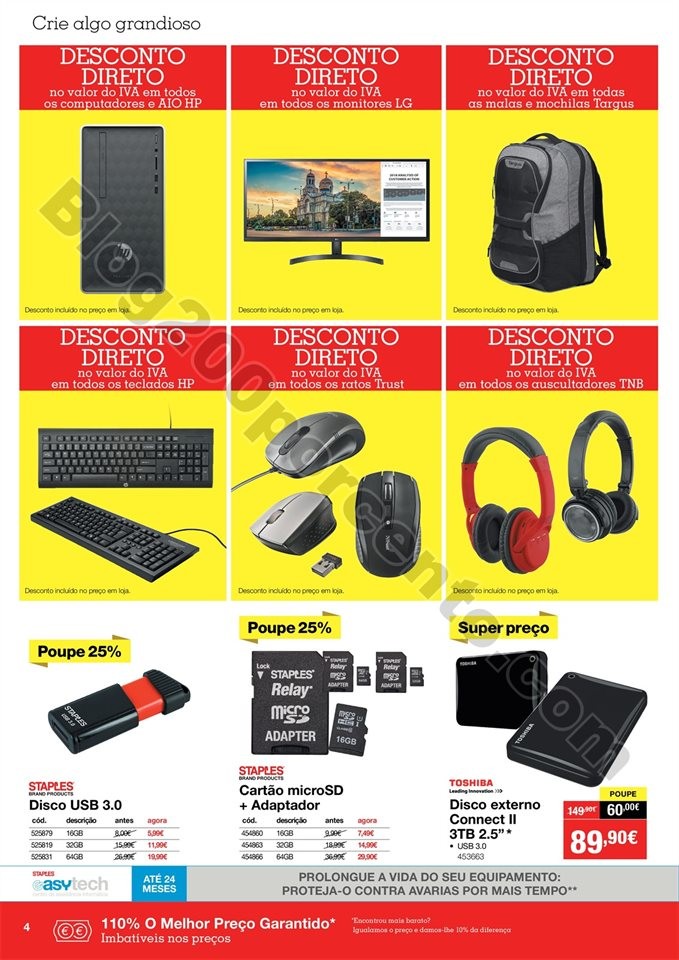 Antevisão Folheto STAPLES Promoções de 30 a 14 