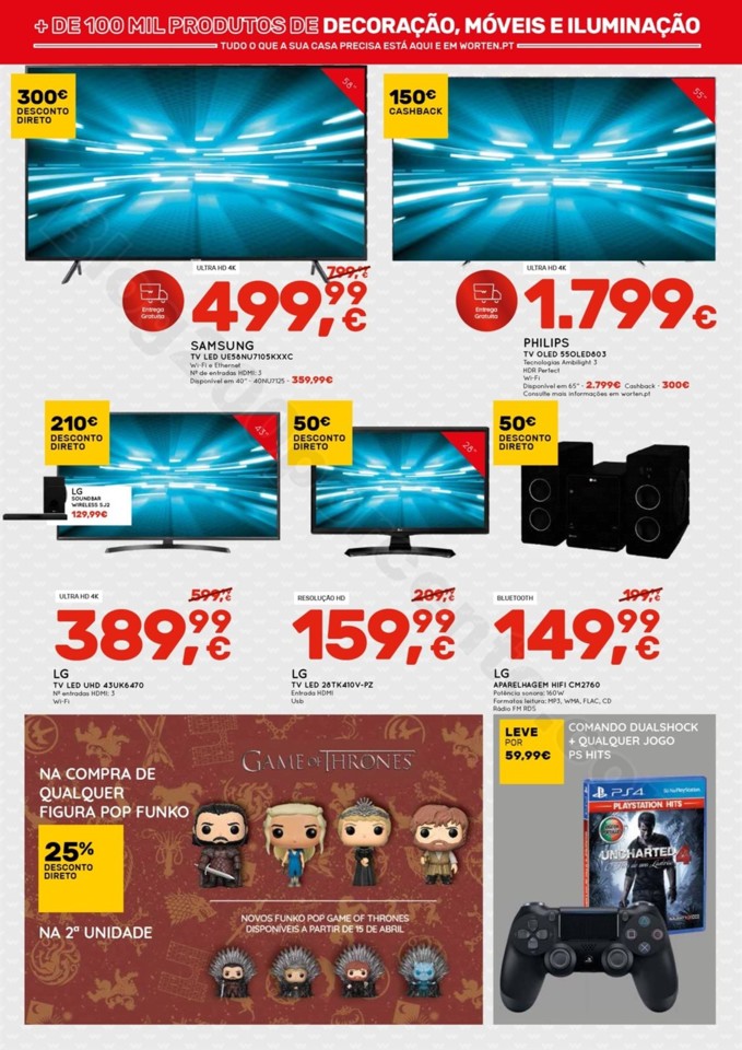 Antevisão Folheto WORTEN Promoções de 11 a 17 a