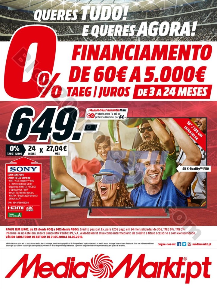 Antevisão Folheto MEDIA MARKT Financiamento Promo