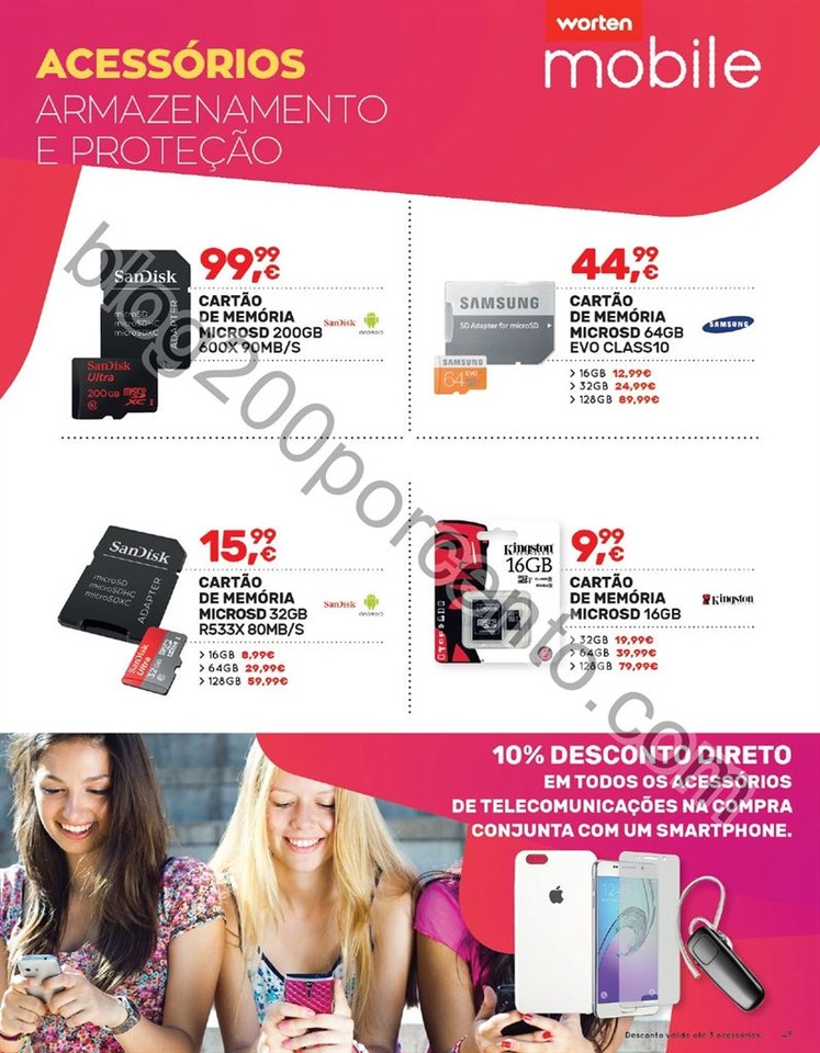 Antevisão Folheto WORTEN Mobile Promoções até 