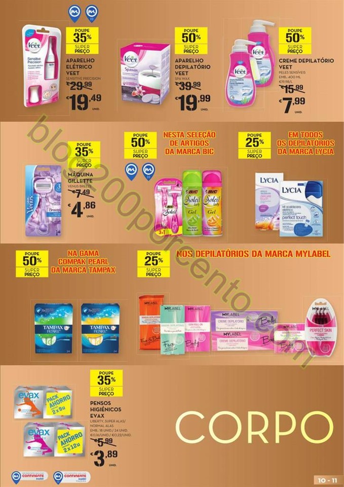 Antevisão Folheto CONTINENTE Mulher promoções d
