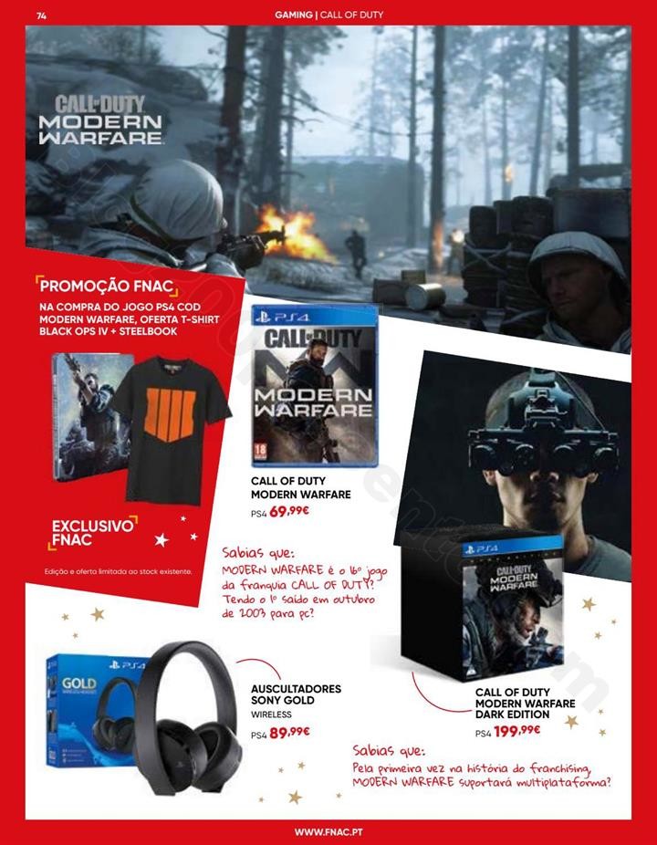 Antevisão Folheto FNAC Natal Tecnologia Promoçõ