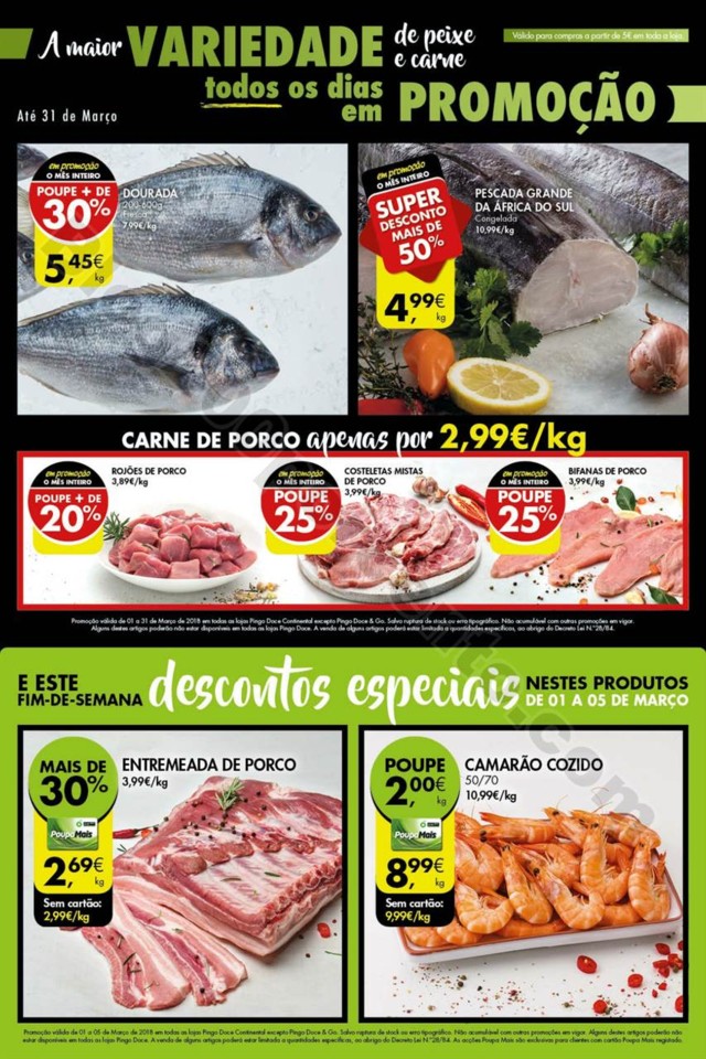 Antevisão Folheto PINGO DOCE Fim de semana promo