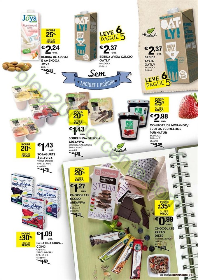 Novo Folheto CONTINENTE Alimentação saudável de