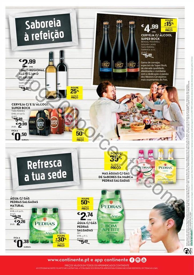 Antevisão Folheto CONTINENTE Bebidas promoções 