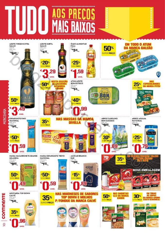 Antevisão Folheto CONTINENTE Promoções de 10 a 