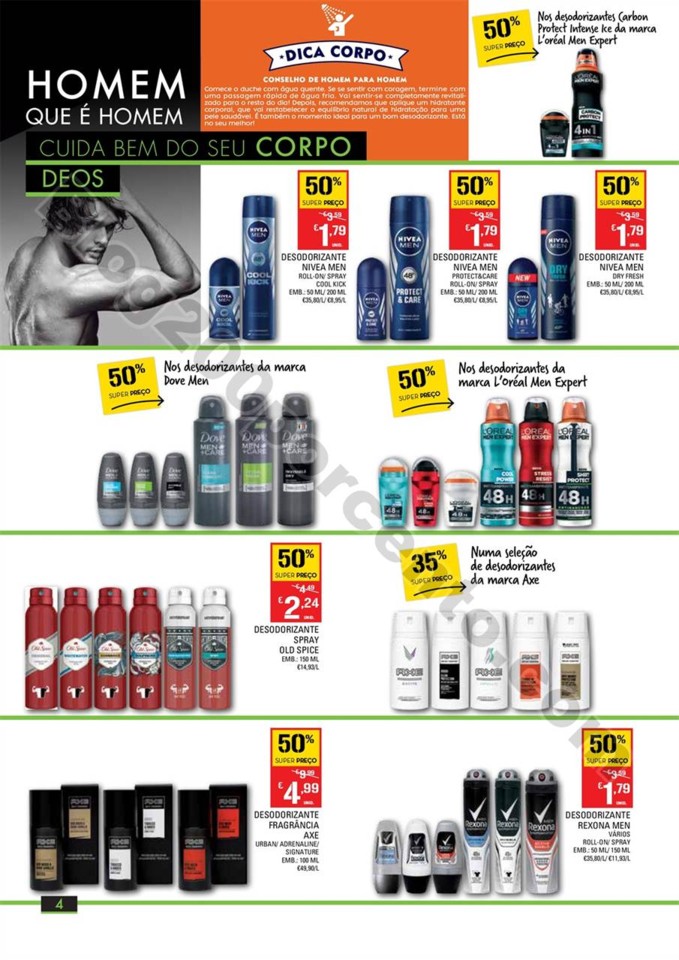 Antevisão Folheto CONTINENTE Homem promoções de