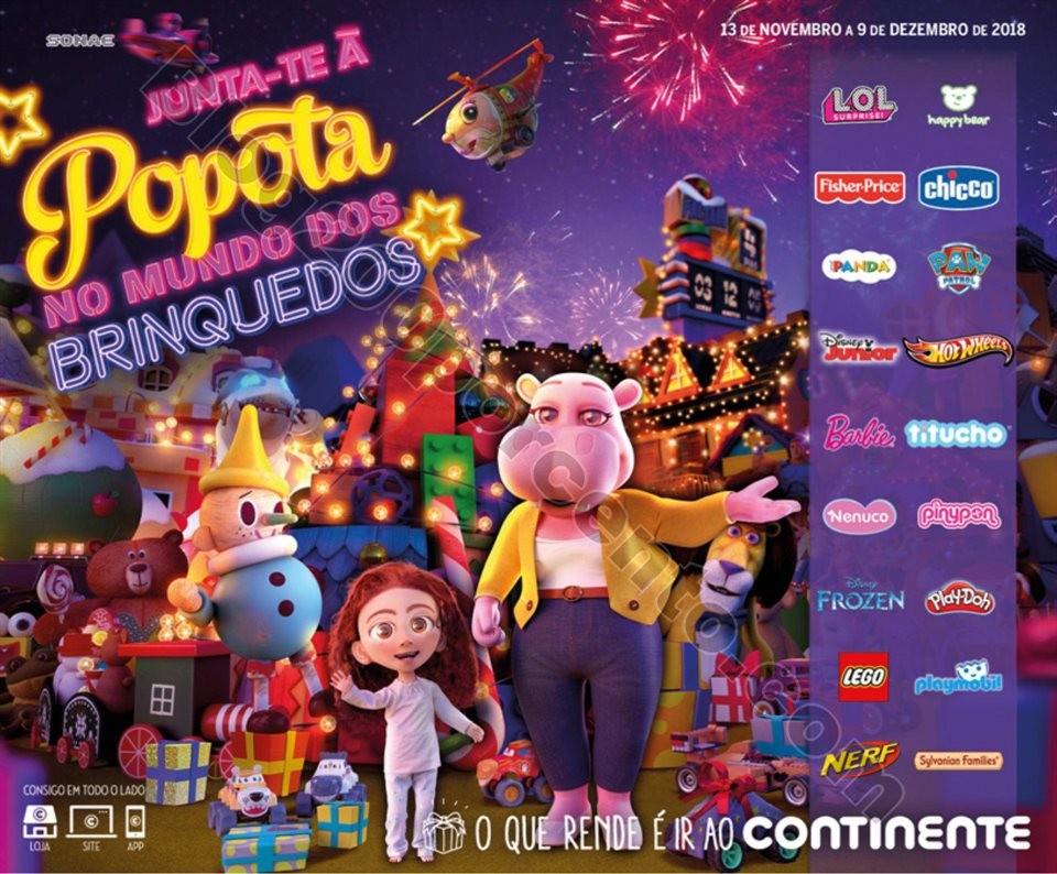 catálogo brinquedos continente 13 novembro a 9 de