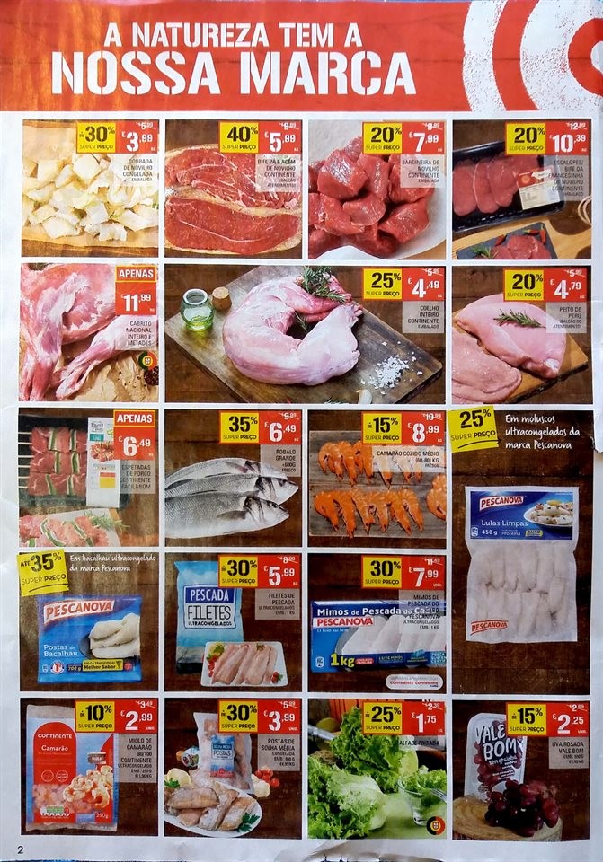 folheto fim de semana continente 15 a 18 fevereiro