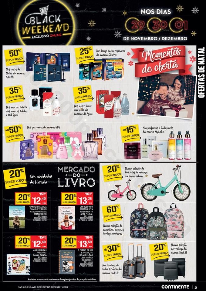 Antevisão Folheto CONTINENTE Black Weekend 29 nov