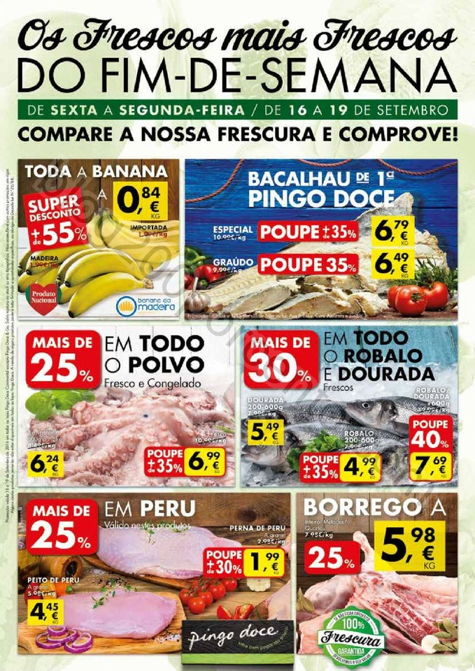 Antevisão Folheto PINGO DOCE Fim de semana de 16 