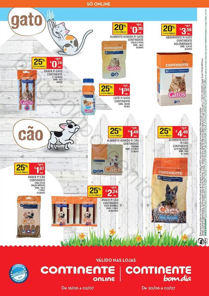 Novo Folheto CONTINENTE Extra Pet Care promoções