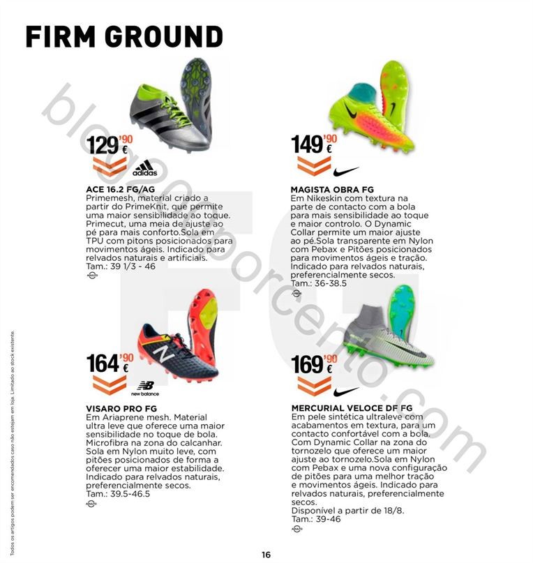 Novo Folheto SPORT ZONE Especial Futebol promoçõ