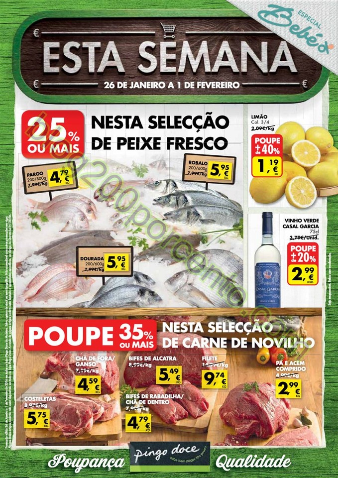 Antevisão Folheto PINGO DOCE Madeira de 26 janeir