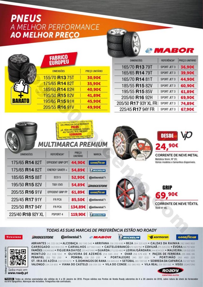 Antevisão Folheto ROADY promoções de 4 a 28 jan