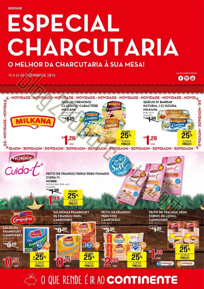 Antevisão Folheto CONTINENTE Charcutaria promoç