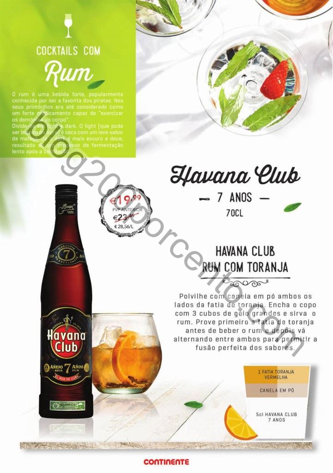 Antevisão Folheto CONTINENTE Cocktails &amp; Gins pro