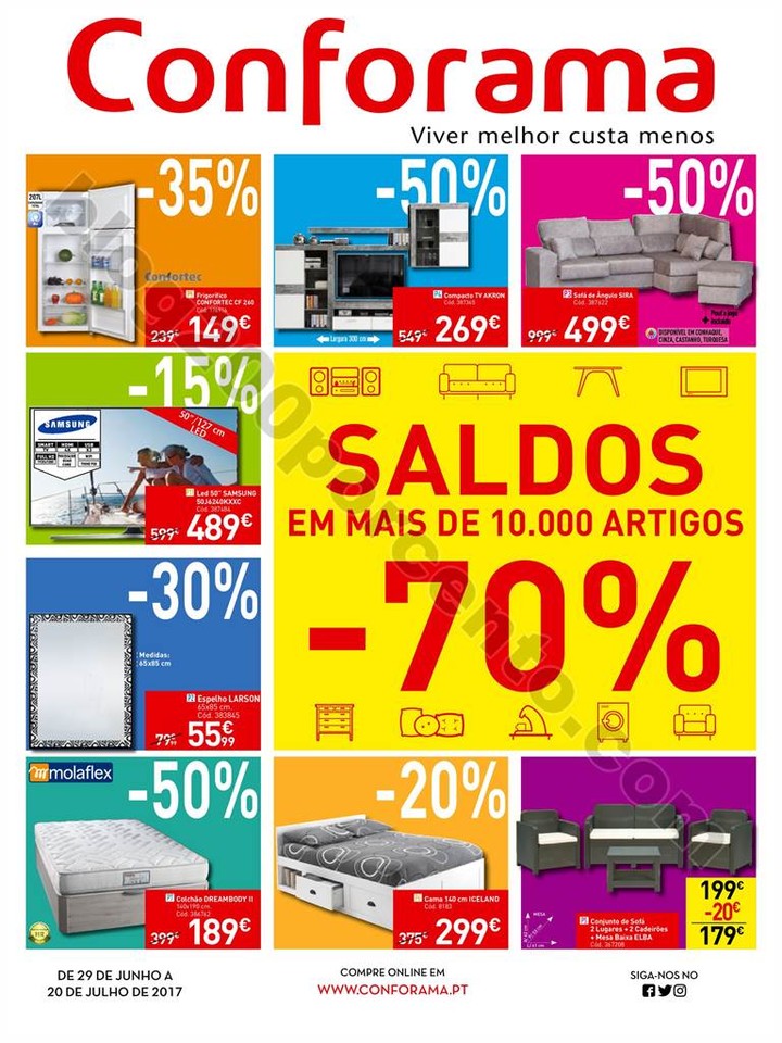 Antevisão Folheto CONFORAMA Saldos Promoções de