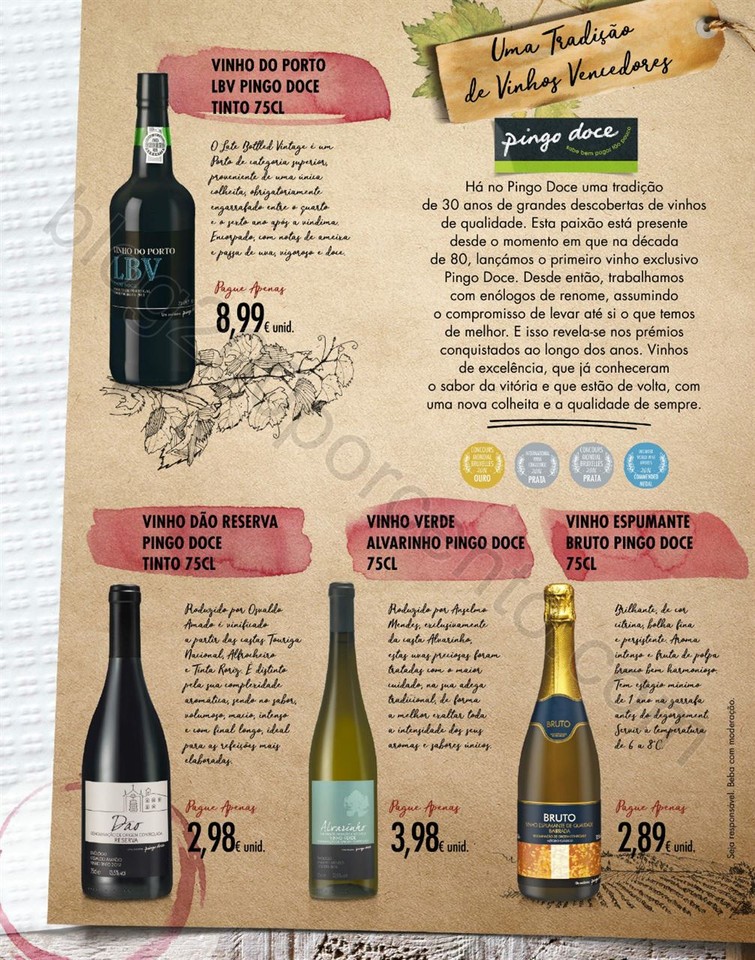 Novo Folheto PINGO DOCE Vinhos &amp; Sabores promoçõ