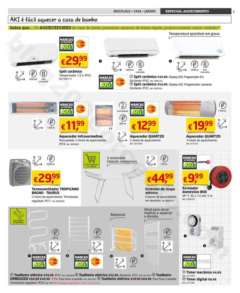 Novo Folheto AKI Aquecimento promoções até 28 f
