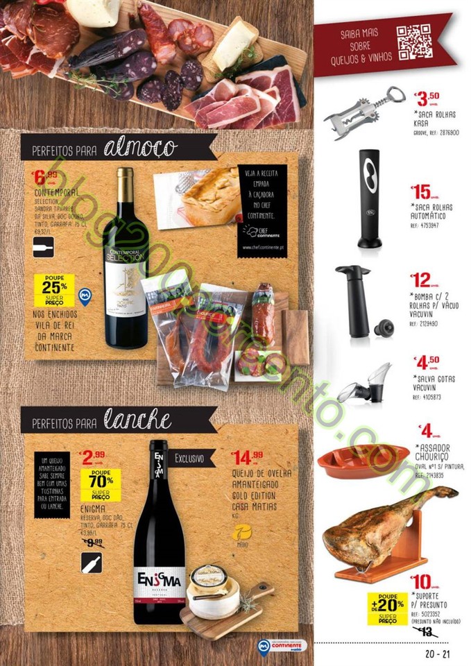 Antevisão Folheto CONTINENTE Feira queijos, enchi