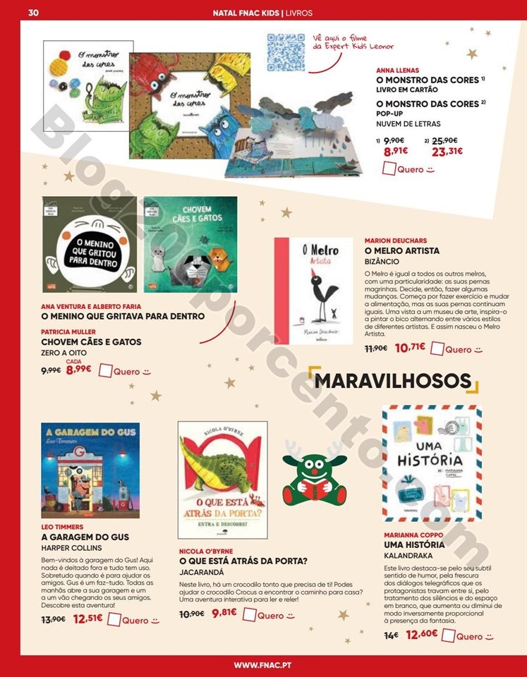 Antevisão Folheto FNAC Natal Kids Promoções de 