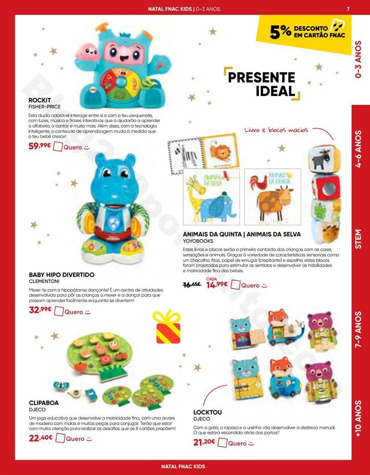 Antevisão Folheto Natal FNAC Kids promoções at