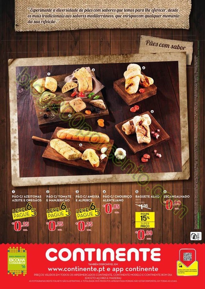 Antevisão Folheto CONTINENTE Feira do pão promo
