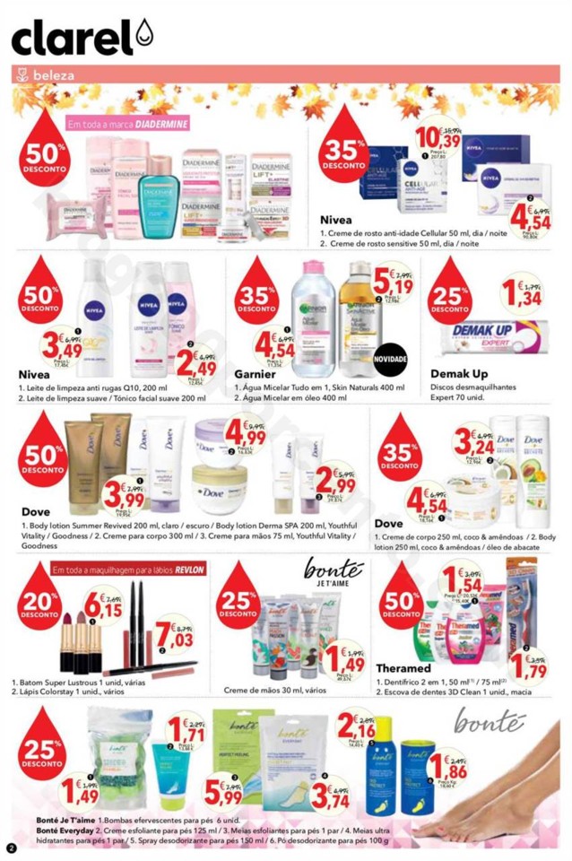 Antevisão Folheto CLAREL Promoções de 19 outubr