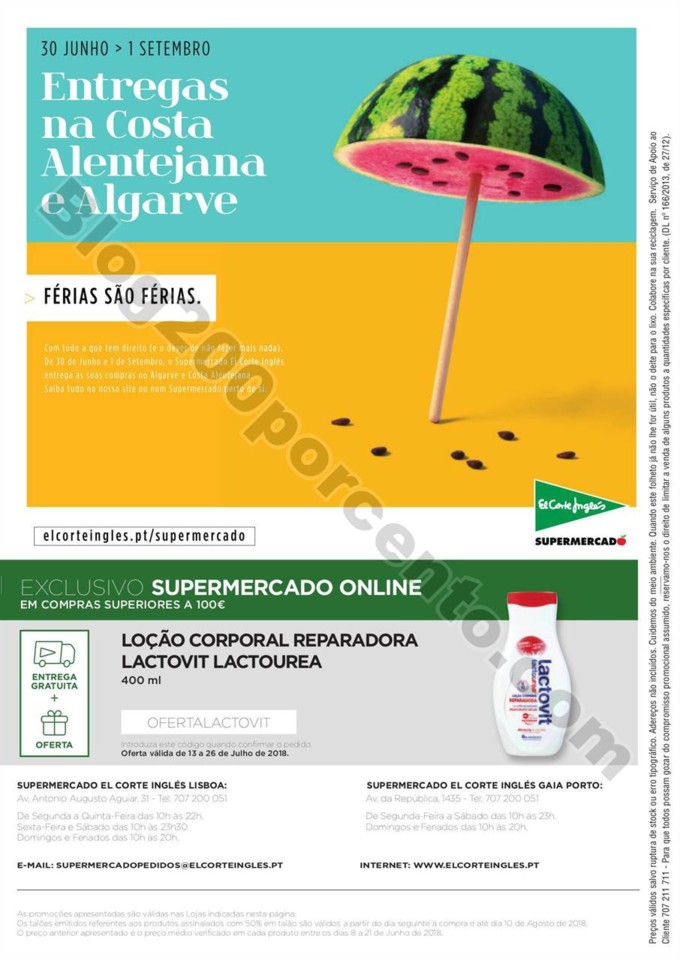 Antevisão Folheto El Corte Ingles 13 a 26 julho p