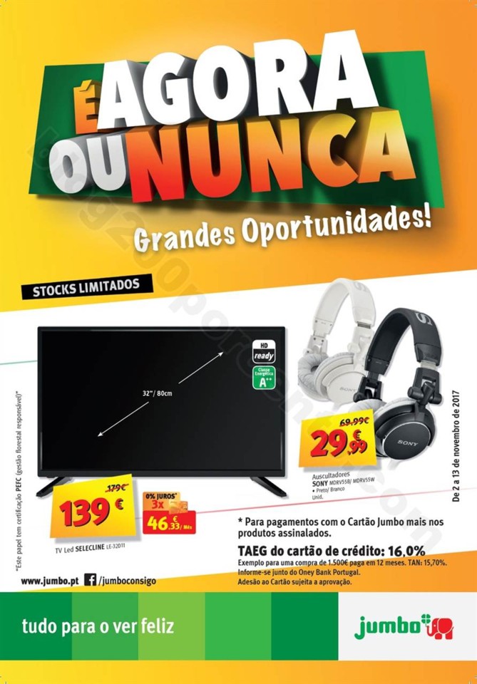 Antevisão Folheto JUMBO Agora ou nunca de 2 a 13 