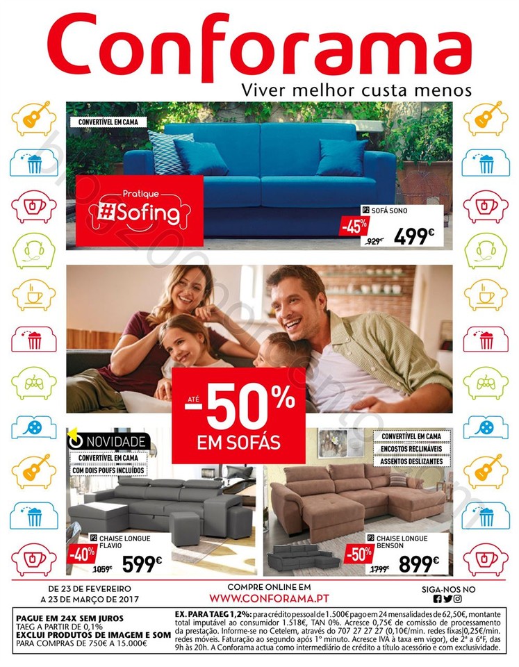 Antevisão Folheto CONFORAMA Promoções de 23 fev