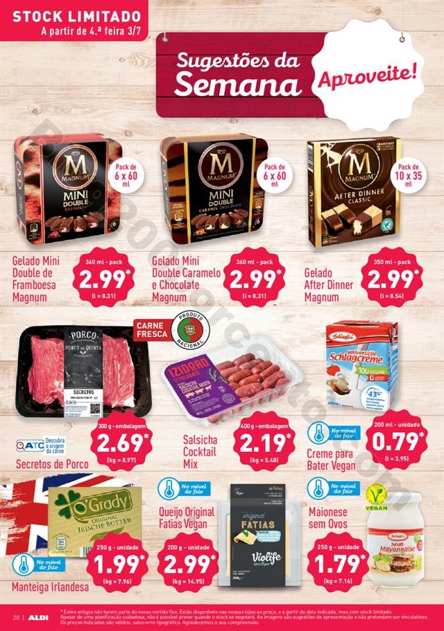 Antevisão Folheto ALDI Promoções a partir de 3 