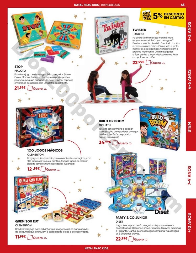 Antevisão Folheto FNAC Natal Kids Promoções de 