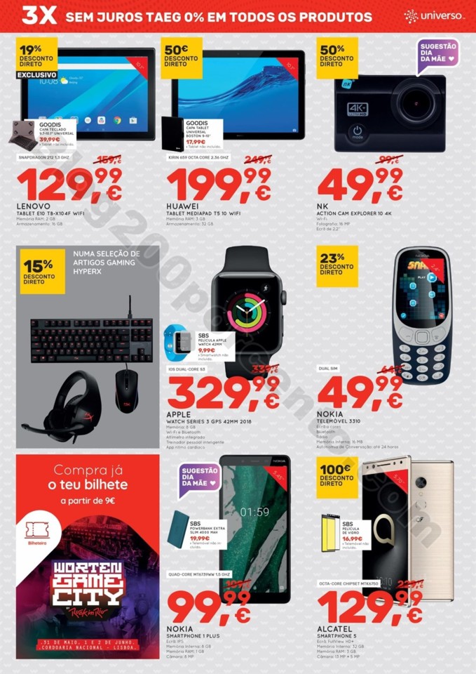 Antevisão Folheto WORTEN Dia da Mãe - Promoçõe