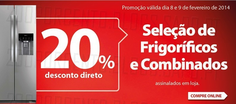 20% de desconto direto | RÁDIO POPULAR | dia 8 e 9 fevereiro