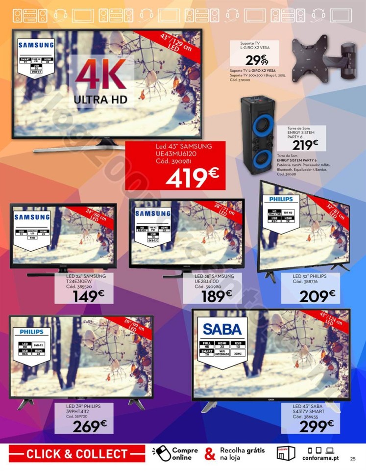 Antevisão Folheto CONFORAMA Promoções de 1 a 29