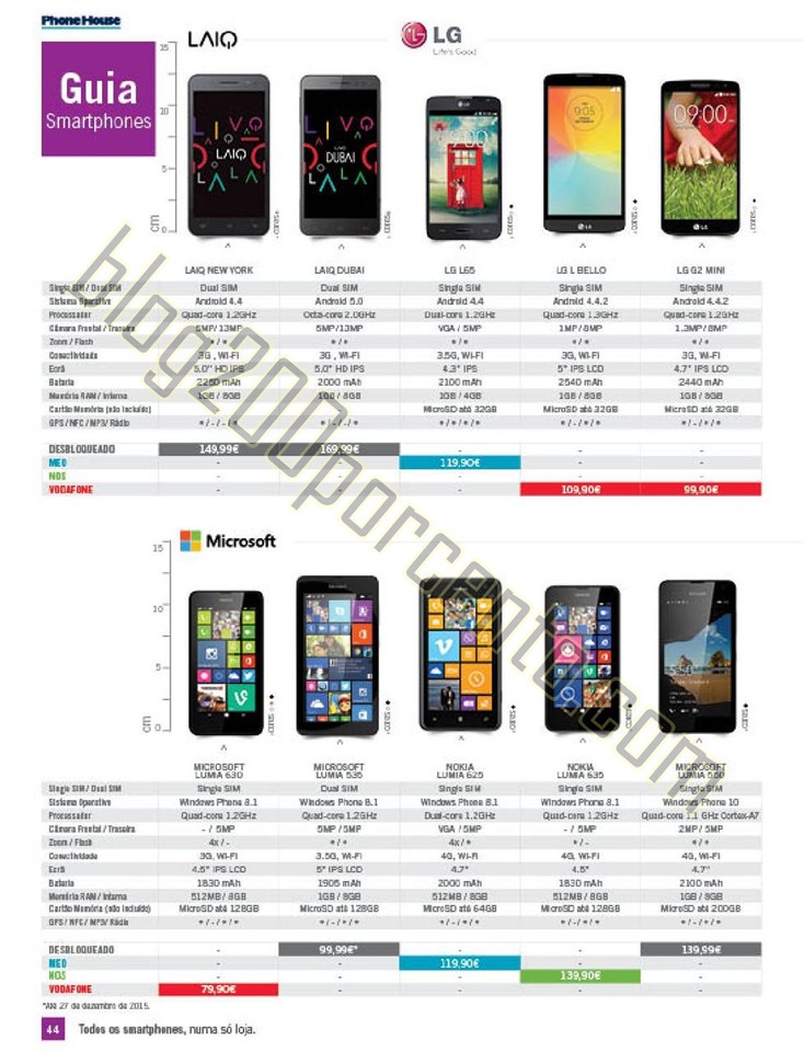 Novo Folheto PHONE HOUSE Natal promoções de 30 n