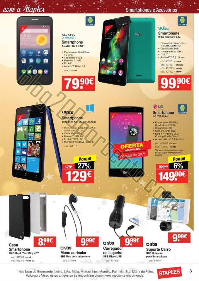 Antevisão folhetoSTAPLES Promoções Natal de 10 