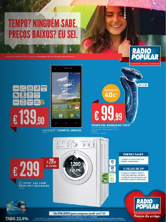 Novo folheto | RADIO POPULAR | de 10 a 23 de março