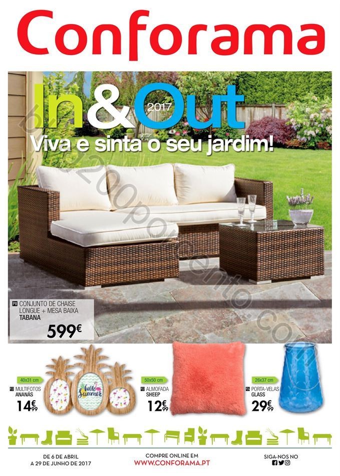 Antevisão Folheto CONFORAMA In&amp;Out de 6 abril a 2