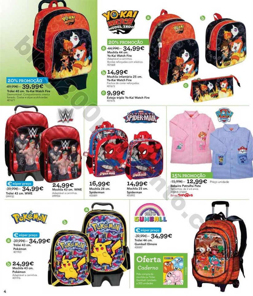 Antevisão Folheto TOYSRUS Regresso às aulas prom