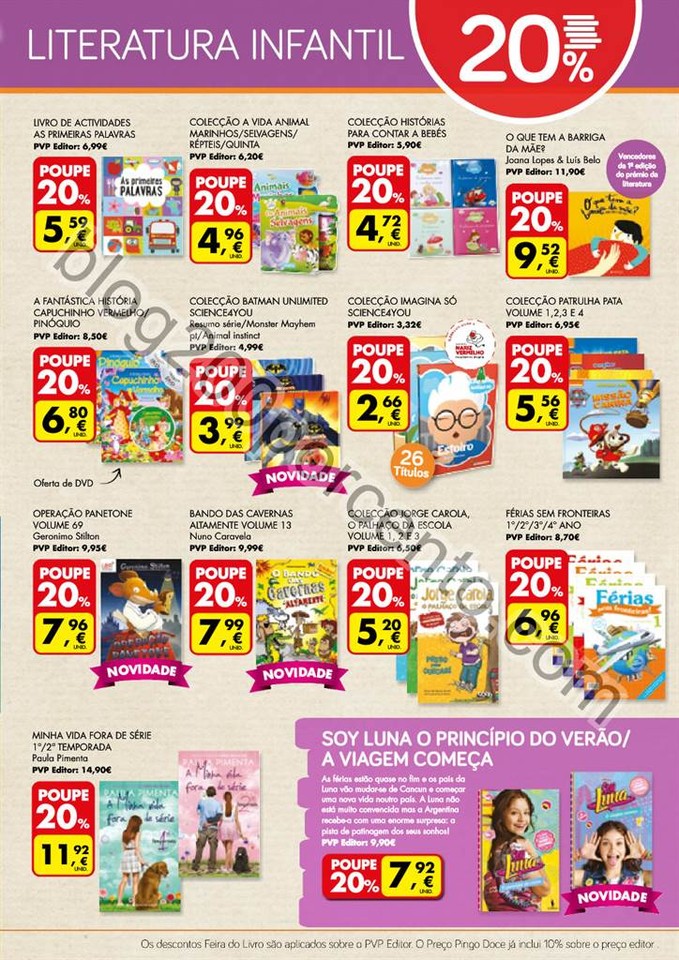 Antevisão Folheto PINGO DOCE feira do Livro de 23